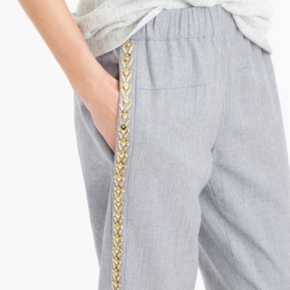 J.Crew Collection Beaded Tux Pant Size 10